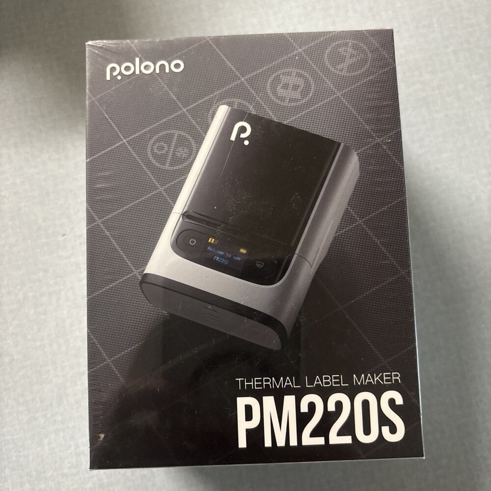 Polono PM220S Thermal Label Maker 2” Labels Bluetooth Compact and Portable #E109